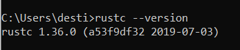Rust version check