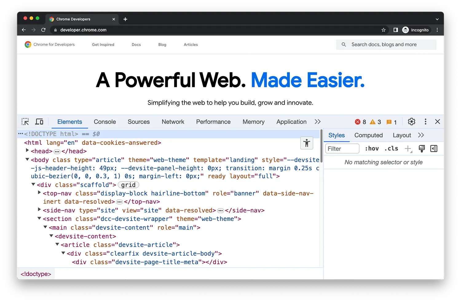 Chrome DevTools - software tools for software development 