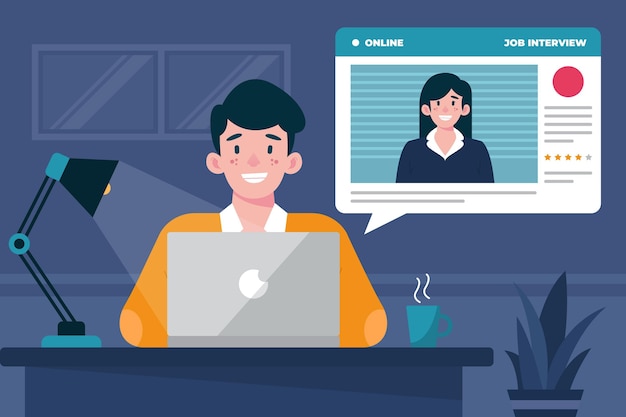 Conduct online interviews to assess your react freelance developer